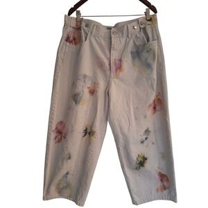 Edwin renuuly white baggy jeans women's‎ XL